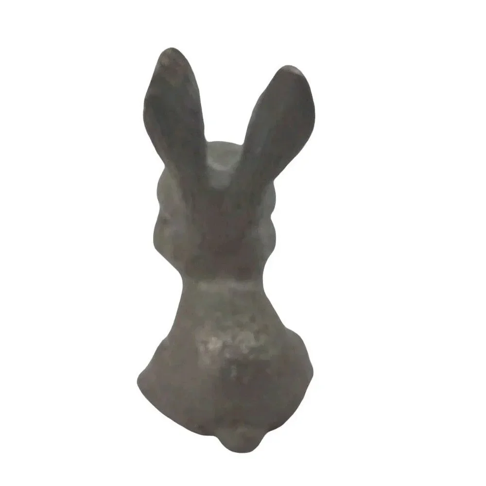 Pewter Figurine 1980's Rabbit Miniature Animal Sculpture Signed Easter 1.75